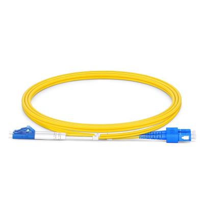 LC/UPC-SC/UPC Singlemode Duplex Fiber Optic Patch Cord 